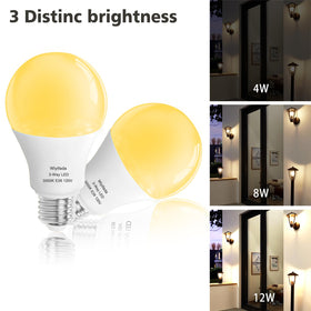 Wiyifada 3Way bulb soft white glow demonstrates warm lighting