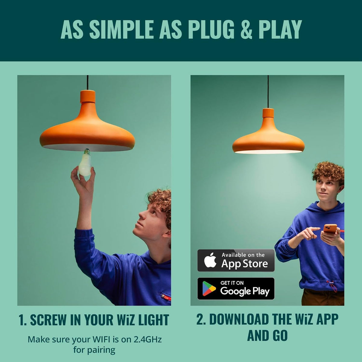 WiZ Connected Matter-certified bulbs integrate with your smart home
