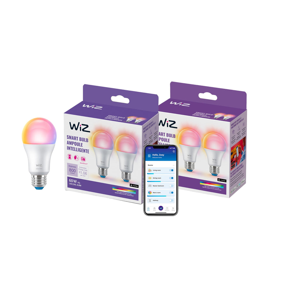 WiZ Connected four-pack bulbs ready for bright ambient lighting