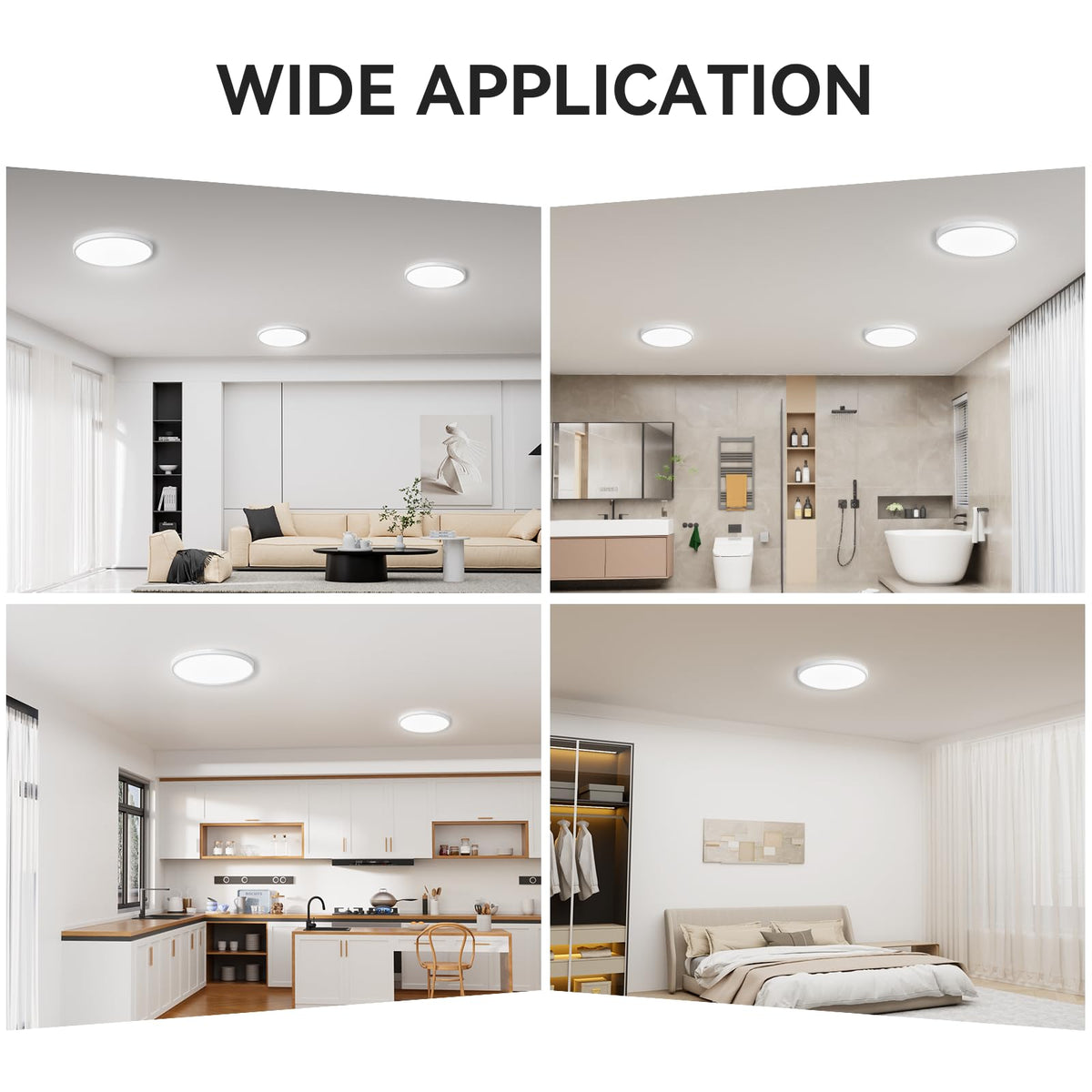 WKONCLDY daylight 5000K LED for natural, task-friendly brightness