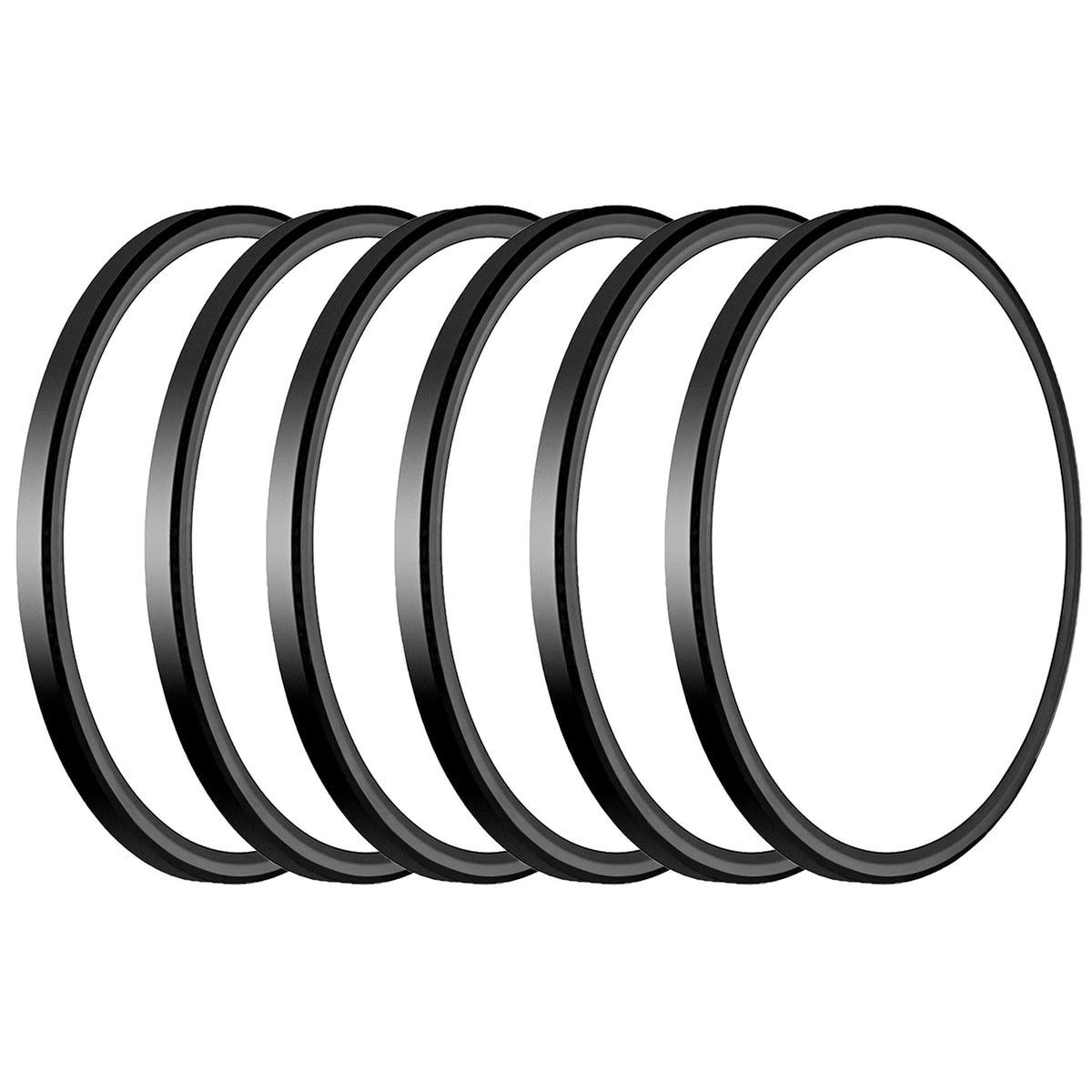 WKONCLDY six-pack 3200lm flush-mount LED for bright black ceilings.