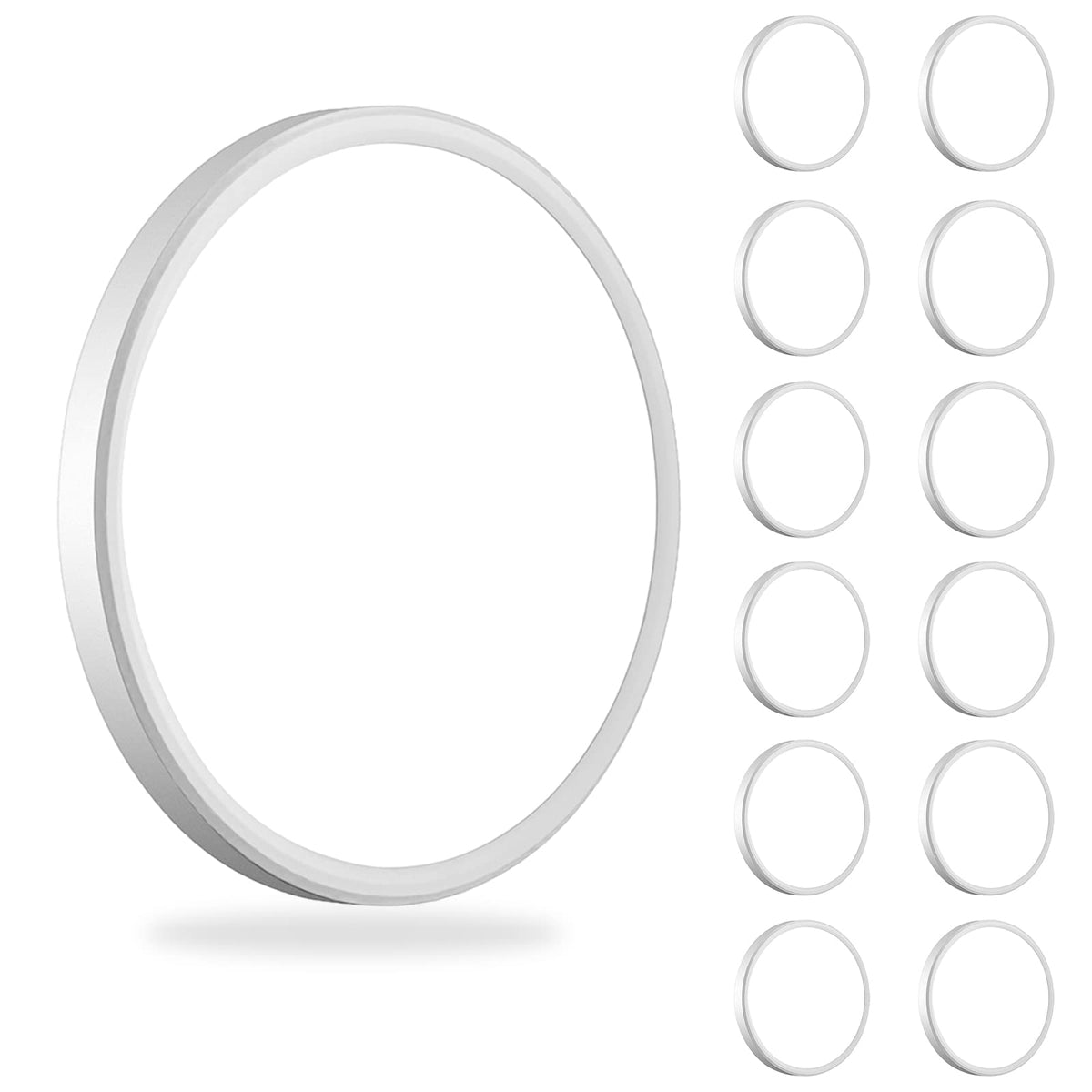 WKONCLDY 12Pack 3200lm LED ceiling light, front view, bright and even illumination