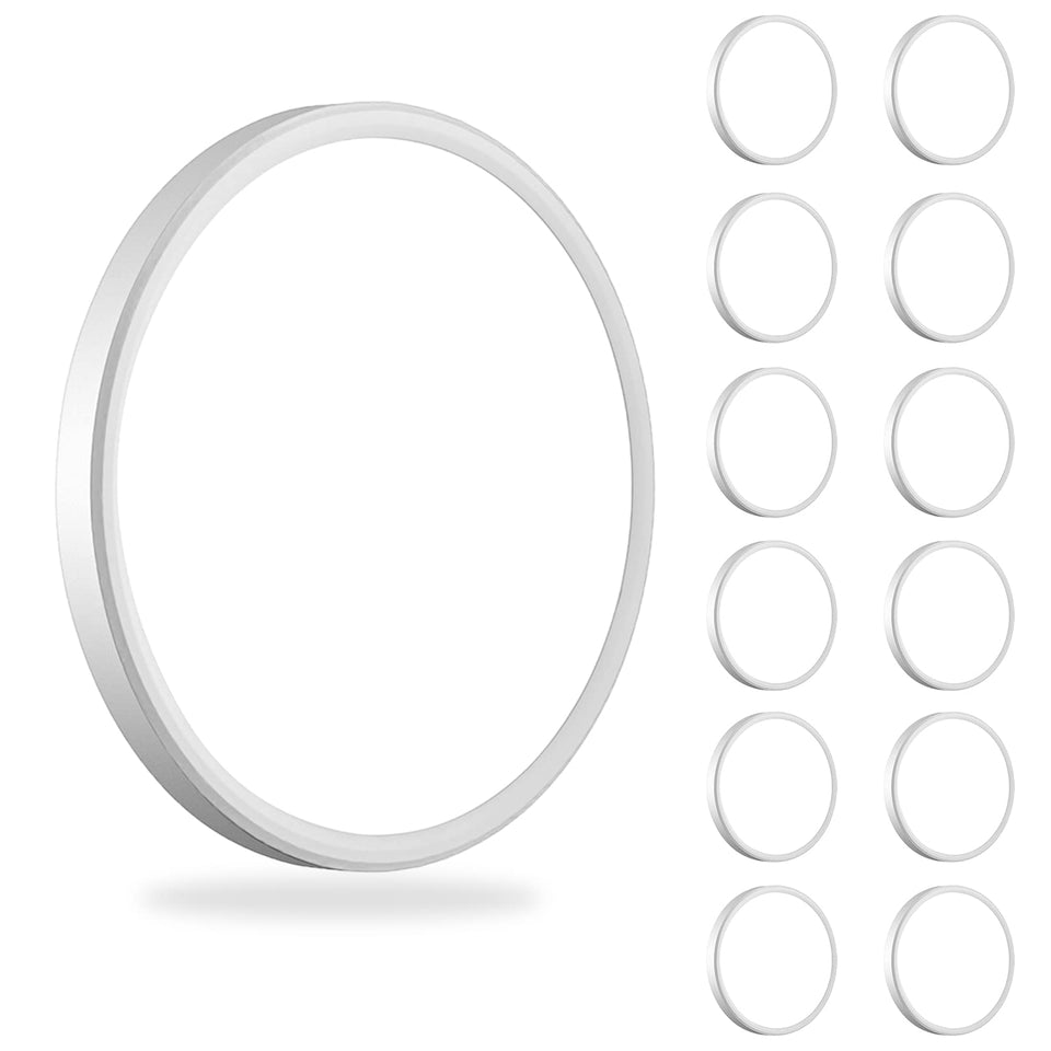 WKONCLDY 12Pack 3200lm LED ceiling light, front view, bright and even illumination