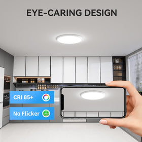 WKONCLDY 6PACK LED ceiling light 5000K daylight for vibrant colors.