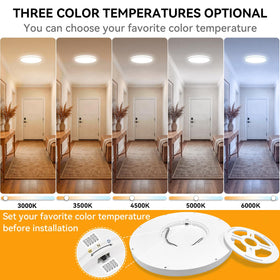 WKONCLDY ultra-slim 0.93-inch design fits low ceilings and tight spaces.