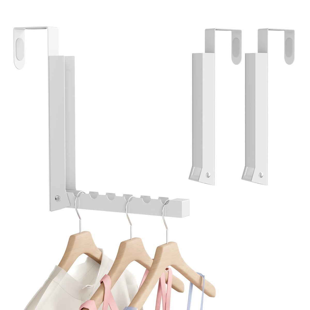 WLCSNG Over The Door Hanger folded compact with ultra-slim profile for tight spaces
