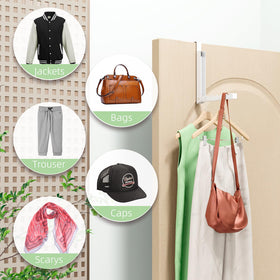 WLCSNG Over The Door Hanger six-groove organization keeps items separate