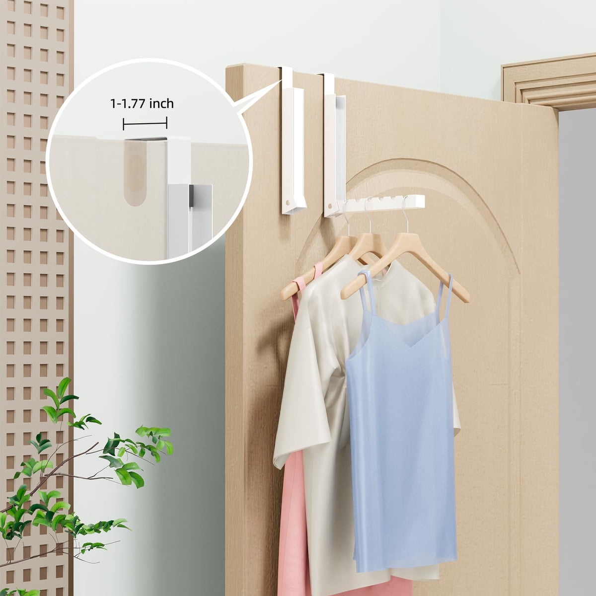 WLCSNG Over The Door Hanger travel-ready and lightweight for hotels and camping