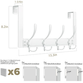 WLCSNG over-the-door towel rack assembly shows quick and easy setup.