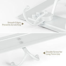 WLCSNG versatile system holds towels, coats, bags, or hats.