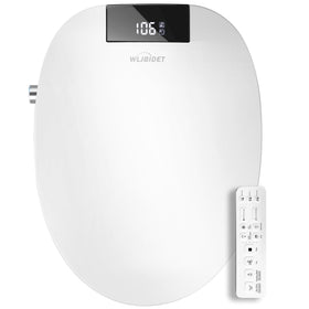 WLJBIDET bidet seat with remote control panel for easy adjustments.