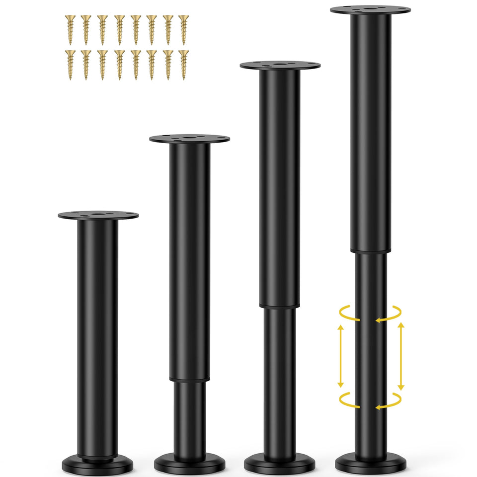 Wlrrcwdttc adjustable bed center support legs set to 10-17 inches for sturdy support.