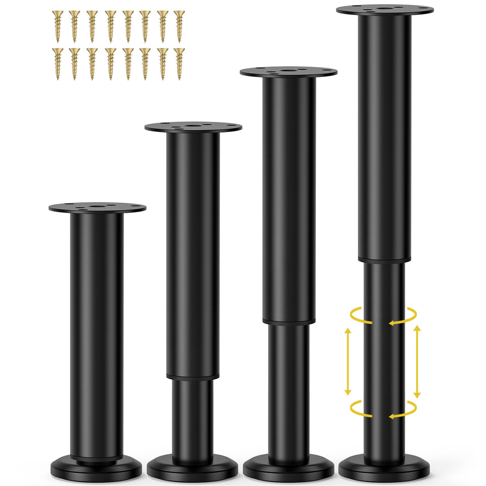 Wlrrcwdttc adjustable bed center support legs four-pack for solid stability