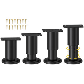 Wlrrcwdttc adjustable-furniture-legs-3-4-inch: level furniture on uneven floors with durable steel design.