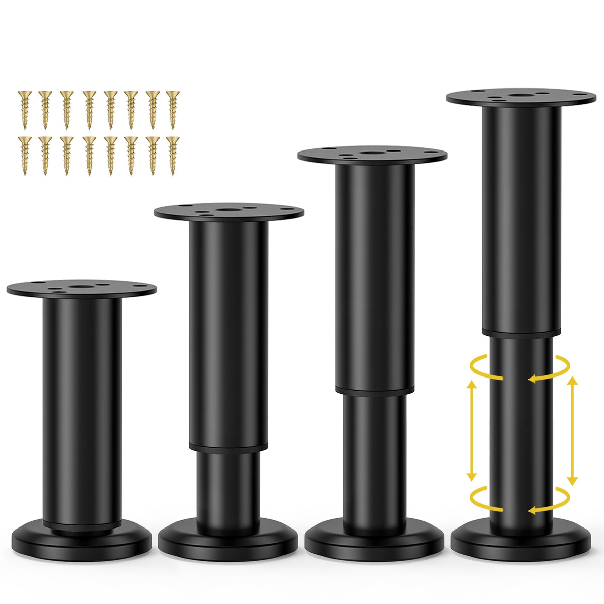 Wlrrcwdttc adjustable legs 4.72–7.87 in for level floors and stability