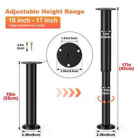 Wlrrcwdttc bed center support legs thick base for enhanced stability and load distribution.