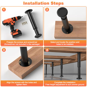 Wlrrcwdttc cold rolled steel construction highlights sturdy, durable furniture leg performance.