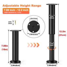 Wlrrcwdttc height-adjustment swivel base showing easy height customization