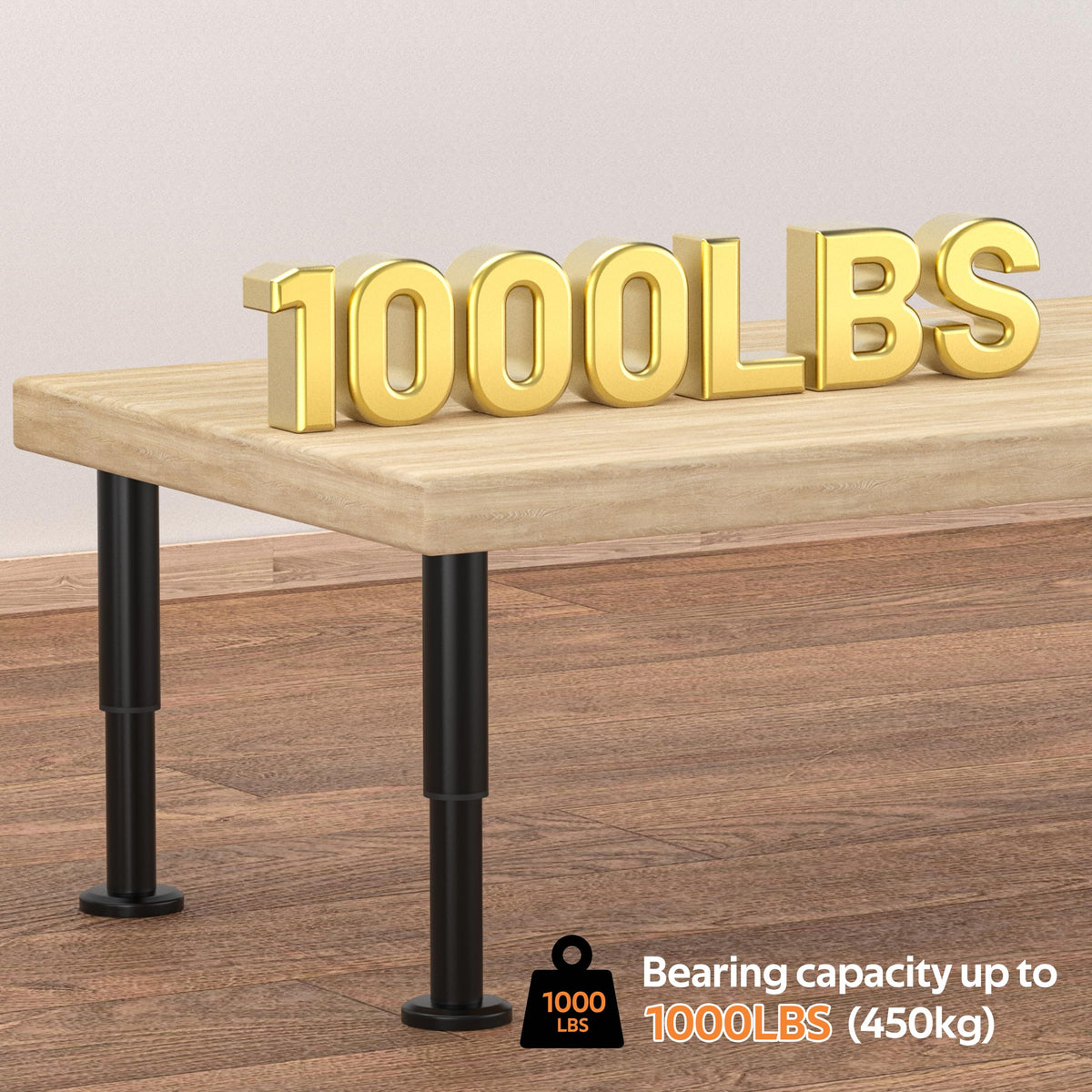 Wlrrcwdttc four-piece pack includes screws for versatile home furniture upgrades.