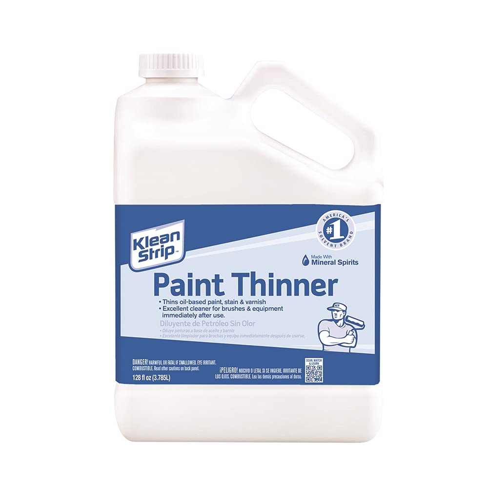 WM BARR & COMPANY Klean Strip Paint Thinner 1 gal for thinning oil-based paints and cleaning brushes