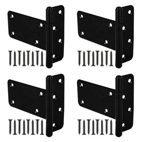 Wmebee 5-inch T-Strap gate hinge pair for heavy wooden gates
