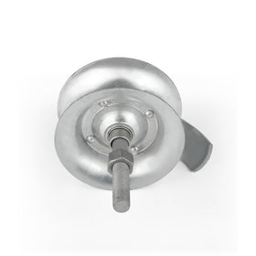 Side view of the Wmebee roller fitting a 1 5/8-inch pipe track