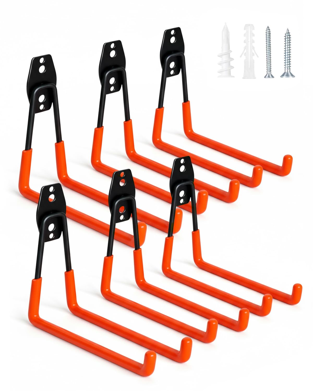 WMK 7.3-inch garage hook mounted on wall for tool organization