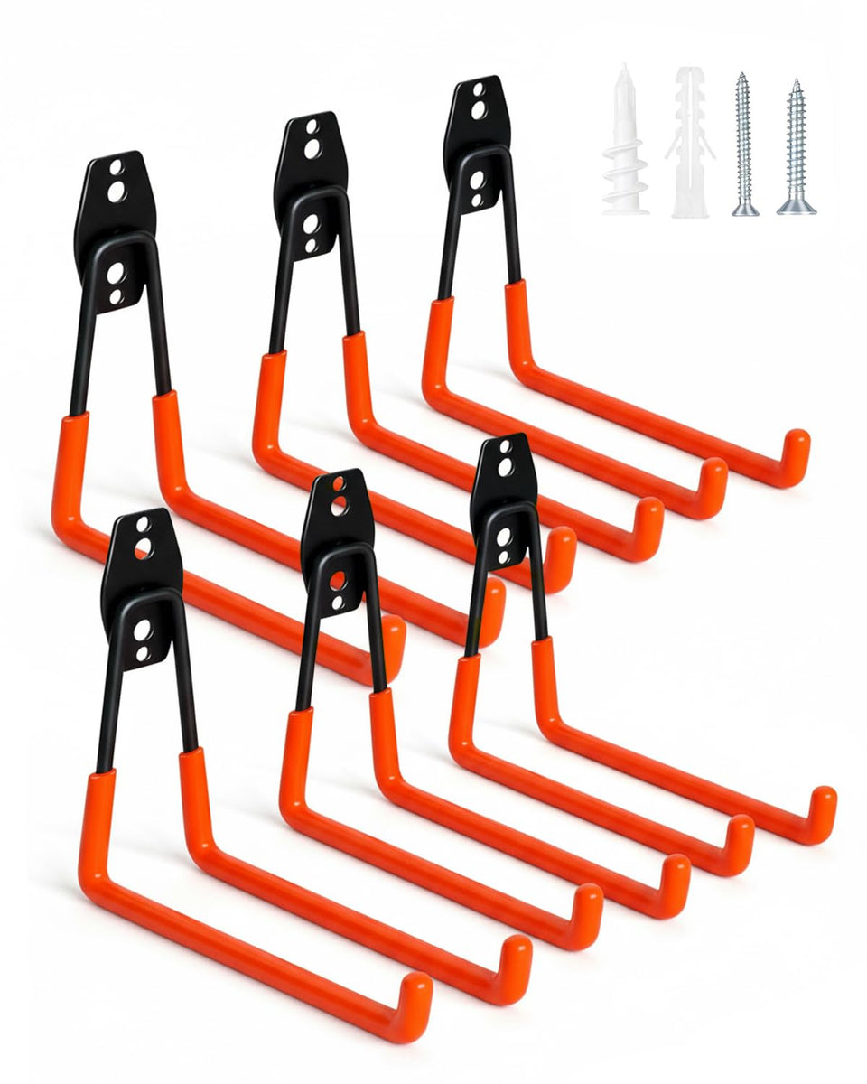 WMK 7.3-inch garage hook mounted on wall for tool organization