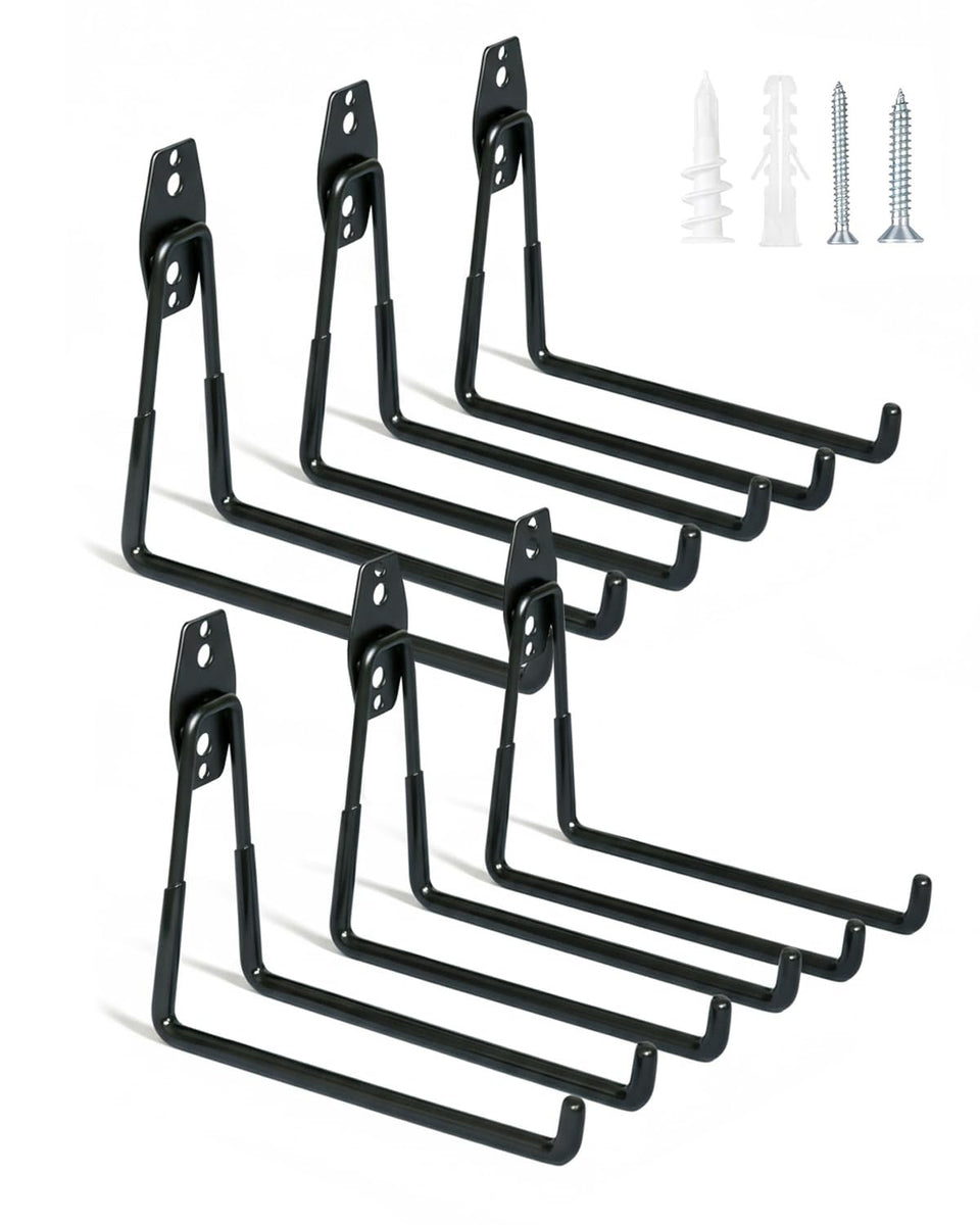 WMK 7.3-inch heavy-duty garage hooks hold tools with 100 lb capacity