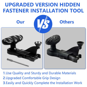 Wndine Hideaway tool features ergonomic grip for comfortable installations.