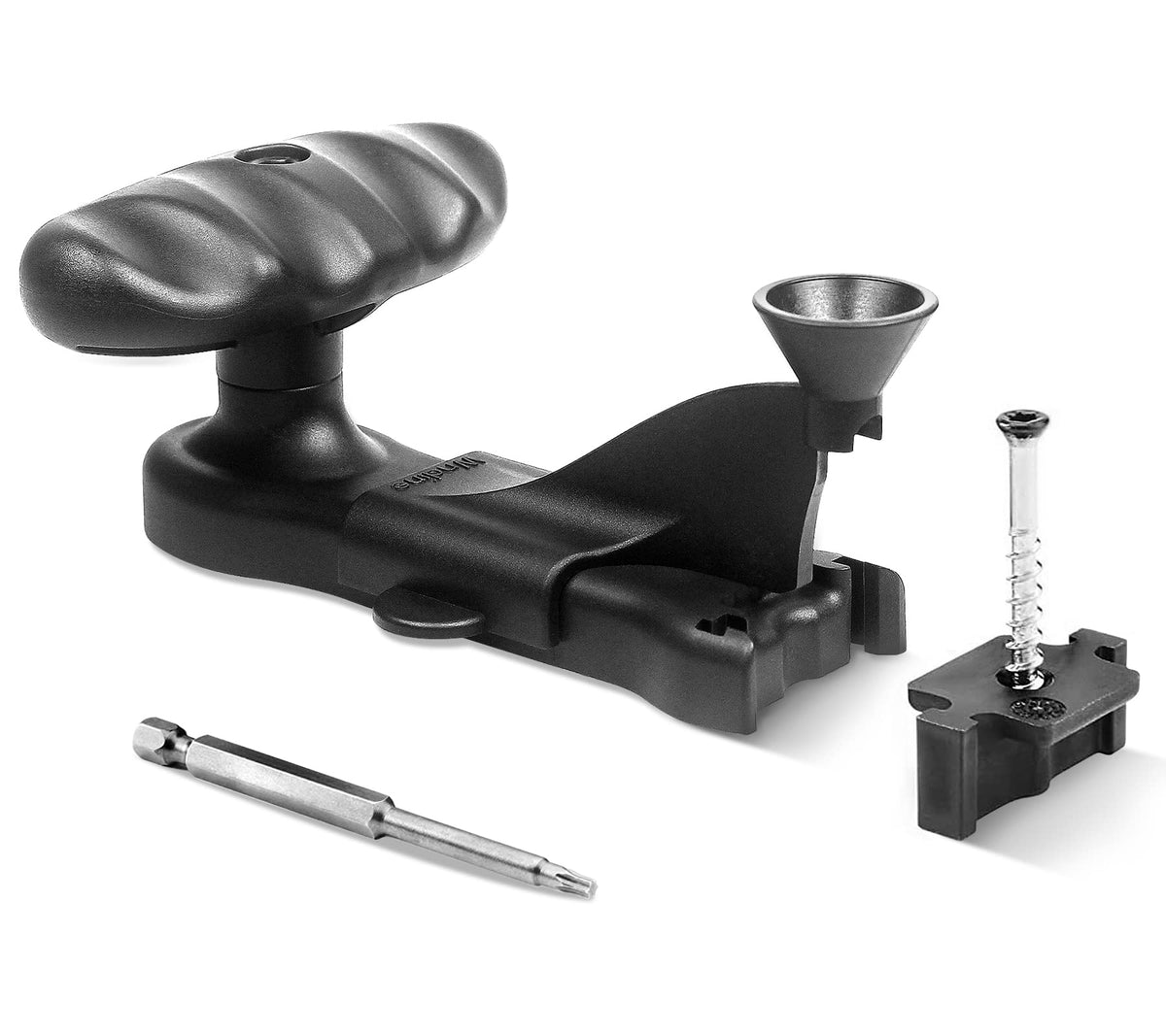 Wndine Hideaway tool front view for precise hidden fastener installation.