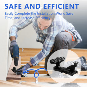 Wndine Hideaway tool kit included for convenient on-site fastener projects.
