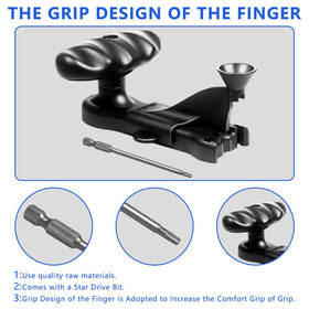 Wndine Hideaway nose-cone alignment ensuring screw heads seat correctly.