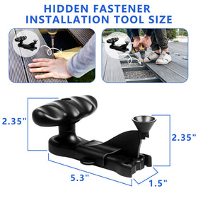 Wndine Hideaway tool with star-drive bit included for easy driving.