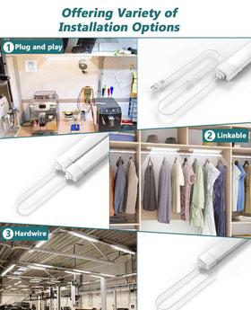 WNSNOU plug-and-play under cabinet light simplifies quick installation and versatile mounting.