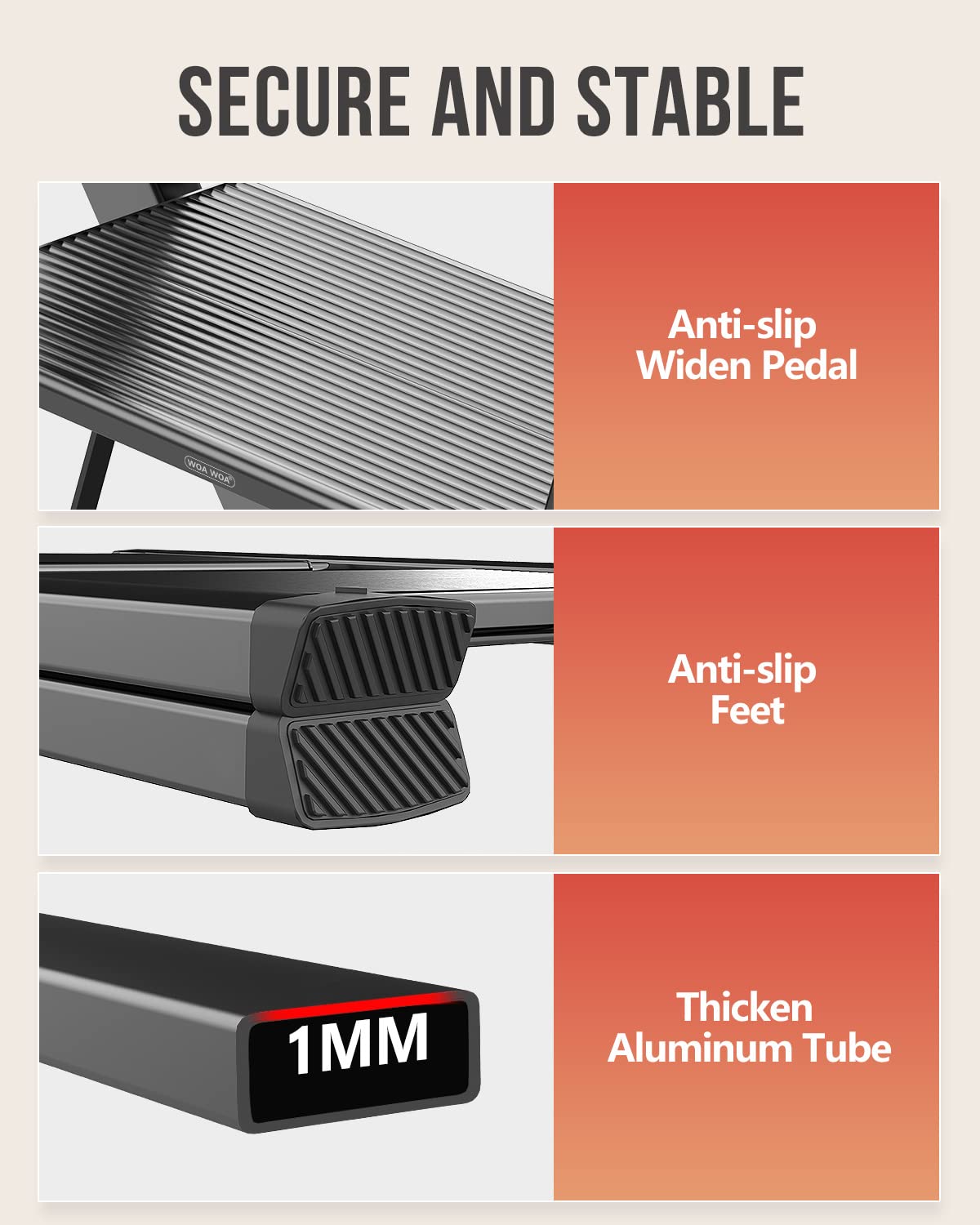 WOA WOA lightweight aluminum design for effortless carrying.