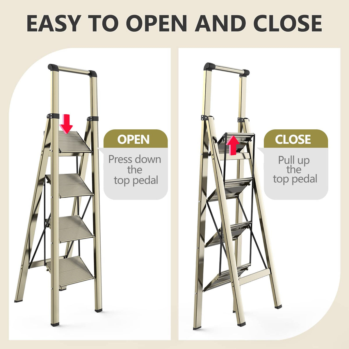 WOA WOA 300-lb capacity ladder supporting everyday tasks safely