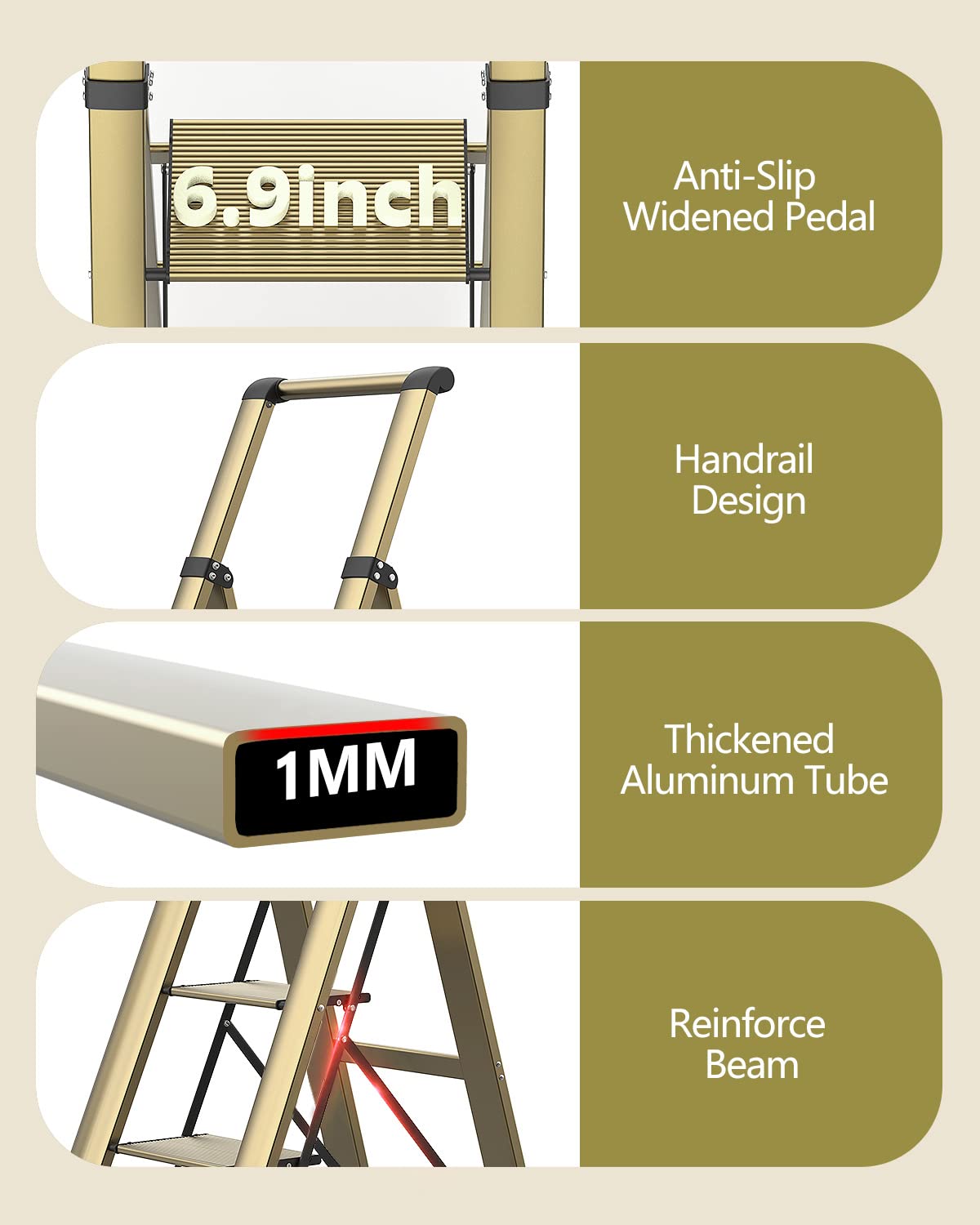 WOA WOA anti-slip feet protect floors while on wood or tile