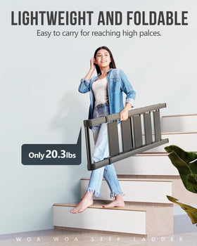 WOA WOA non-slip steps improve footing on cluttered surfaces.