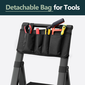 WOA WOA 6-step ladder with handrail supports confident climbs and balance.