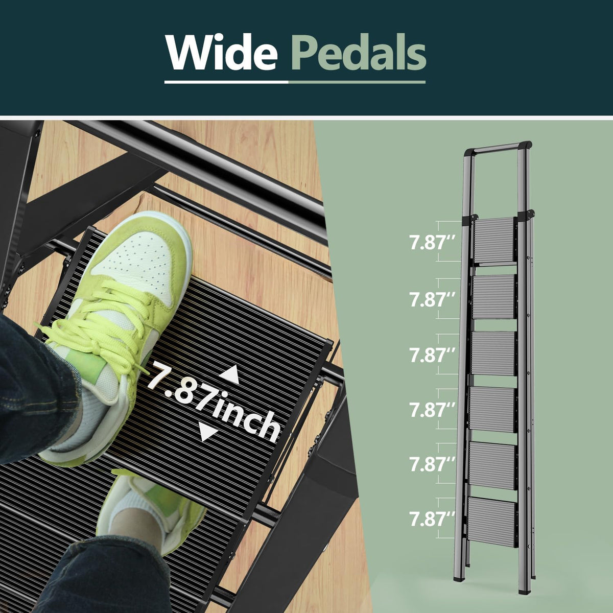 WOA WOA 6-step ladder doubles as home decor when not used.