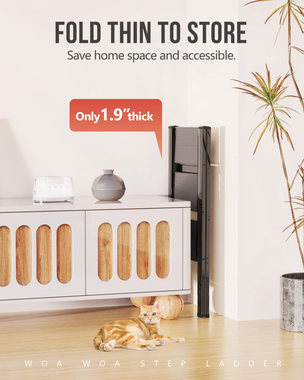 WOA WOA lightweight ladder design for effortless indoor use