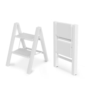 WOA WOA step ladder folded compact for easy storage and transport