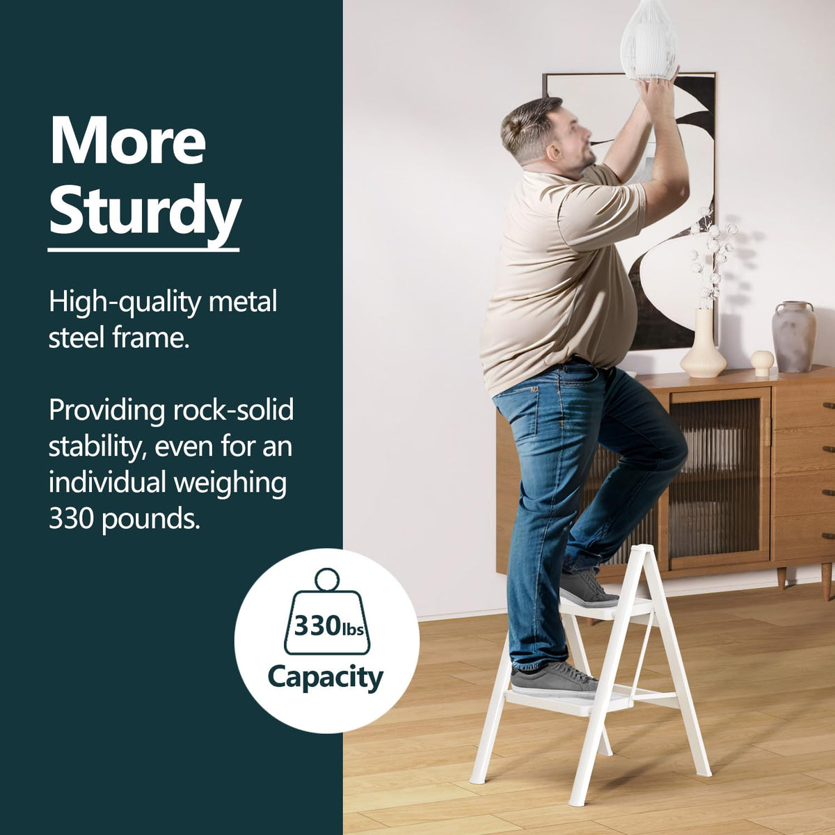 WOA WOA sturdy steel-frame ladder for durable daily tasks