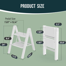 WOA WOA step ladder utility stand doubles as decor when not climbing