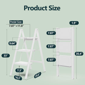 WOA WOA ladder with wide steps provides stable footing during tasks