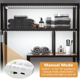 WOBANE rechargeable control box with magnet attachment keeps the unit secure.