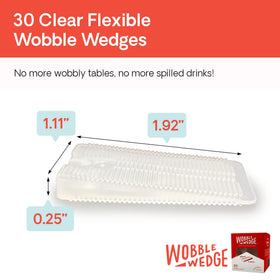 Wobble Wedges interlocking ridges provide secure non-slip leveling