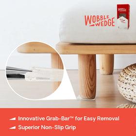 WOBBLE WEDGES for plumbing and toilet wobble reduction and dampening