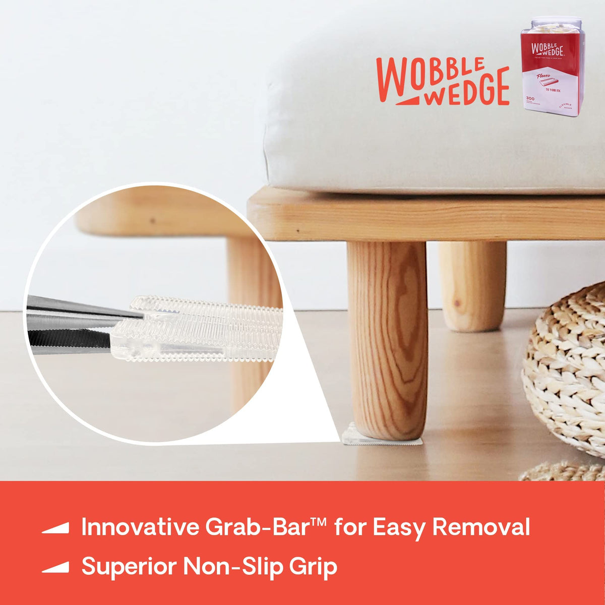 Wobble Wedges absorb vibrations for quieter pipes and appliances